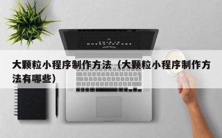 宣威大颗粒小程序制作方法（大颗粒小程序制作方法有哪些）