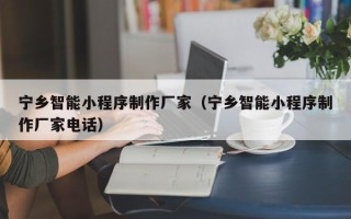 宣威宁乡智能小程序制作厂家（宁乡智能小程序制作厂家电话）
